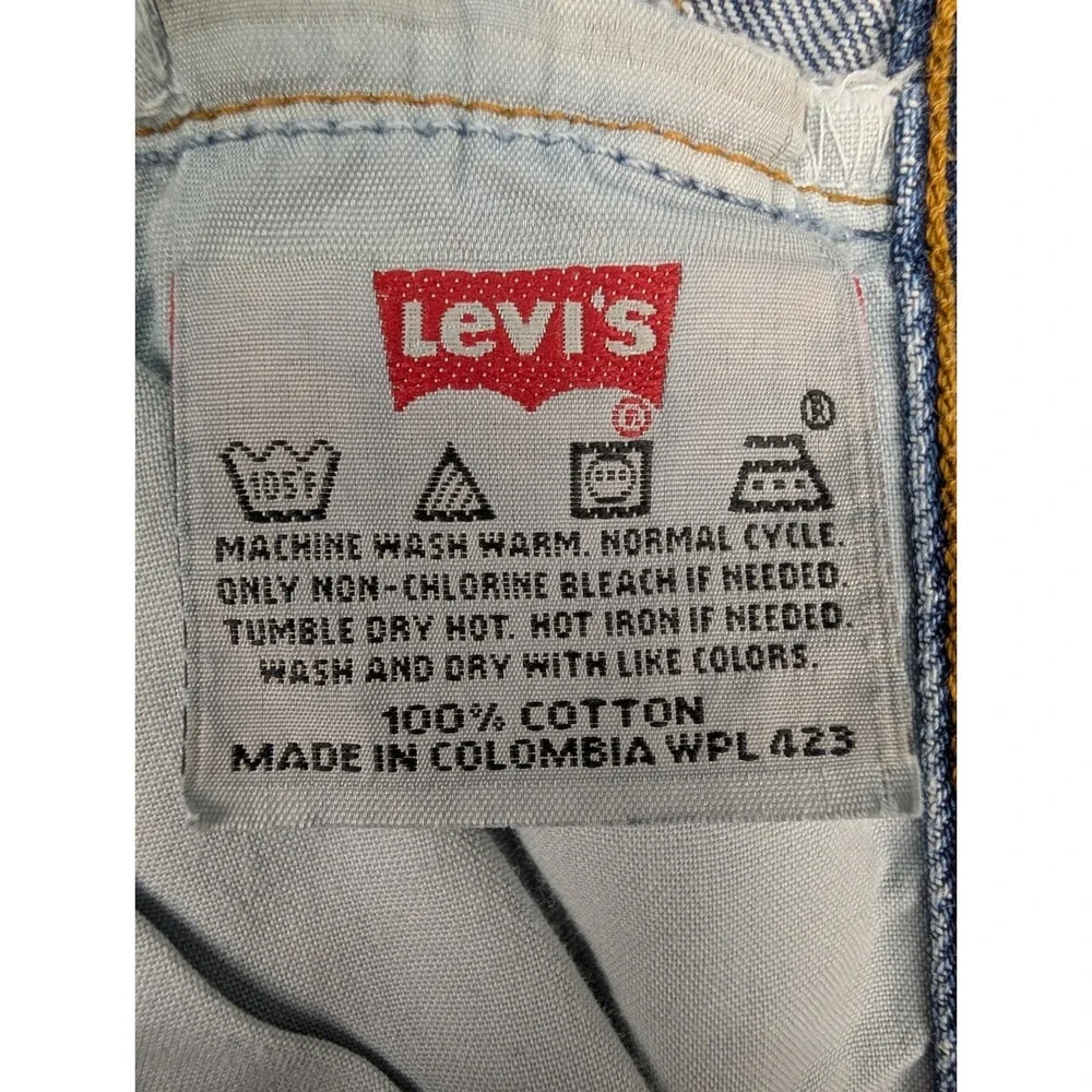 VTG Levi's 501 Jeans Men's 36x32(34x31) Blue Light Wash Button-Fly Denim Y2K